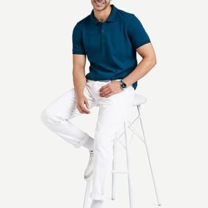 Symbol Men's Cotton Rich Solid Polo T-shirt